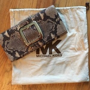 Michael Kors Snakeskin clutch